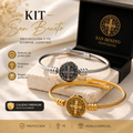 Pulsera de Protección de San Benito – Dorada + Plateada